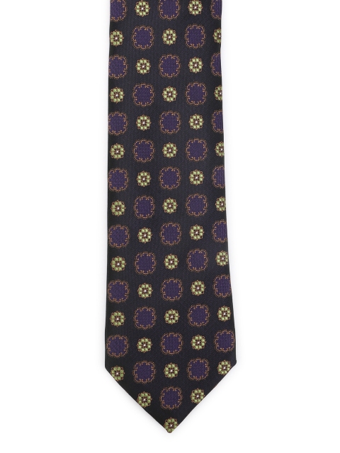 

Calvadoss Black & Purple Woven Design Broad Tie
