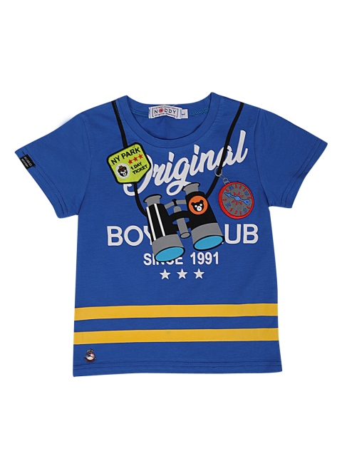 

Noddy Boys Blue Printed Round Neck T-shirt