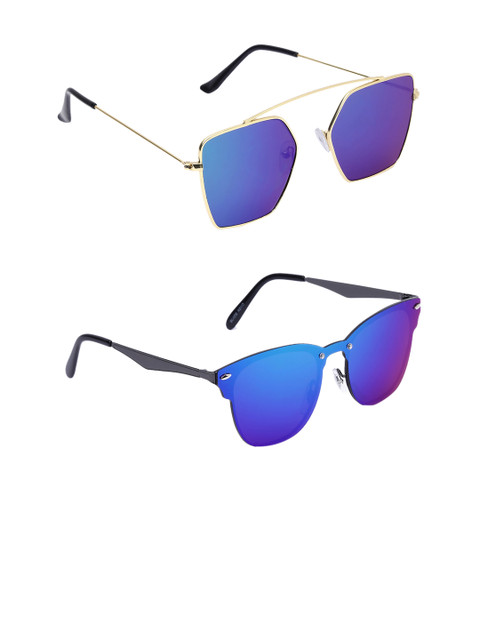

EPICINK hob Unisex Set of 2 Square Sunglasses EPSG-7908806-2255705, Blue
