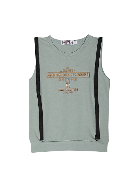 

Noddy Boys Green Printed Round Neck T-shirt