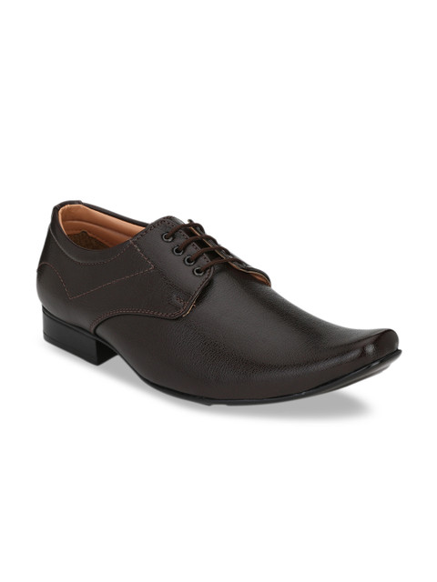 

Guava Men Brown Solid Lace-Up Formal Derbys