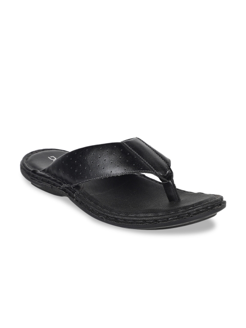 

Respiro Men Black Solid Comfort Sandals