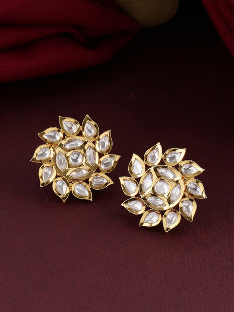 

Tistabene Gold-Plated & White Floral Studs