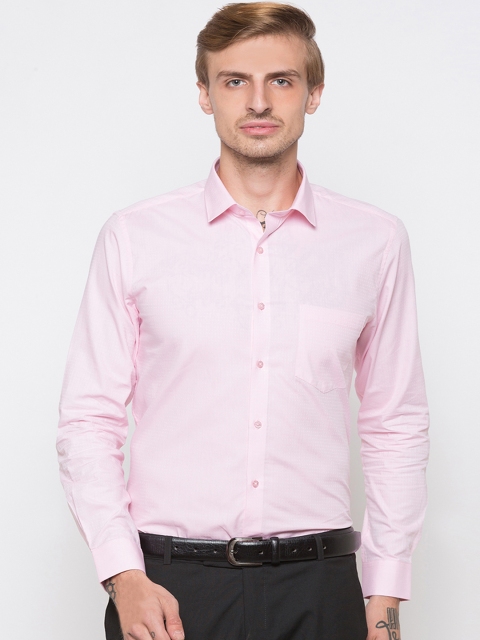 

Globus Men Pink Regular Fit Printed Casual Shirt