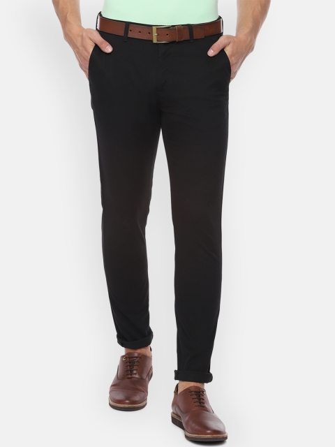 

Van Heusen Sport Men Black Slim Fit Solid Regular Trousers