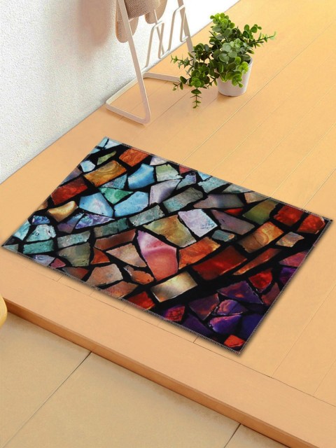 

ROMEE Brown & Blue 3D Printed Anti-Skid Doormat
