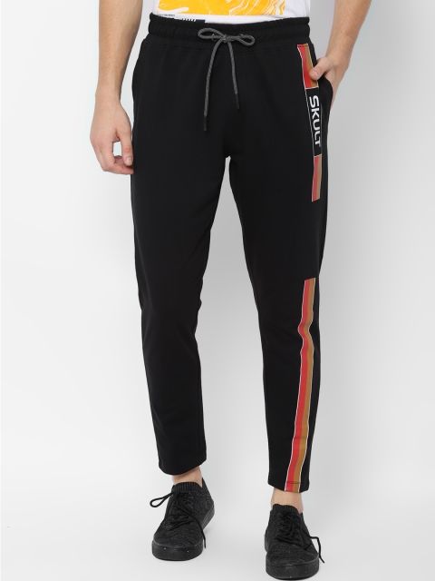 

SKULT by Shahid Kapoor Men Black Solid Straight Fit Track Pants