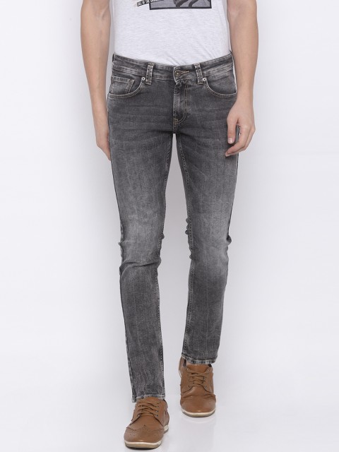 

SPYKAR Men Grey Skinny Fit Mid-Rise Clean Look Jeans