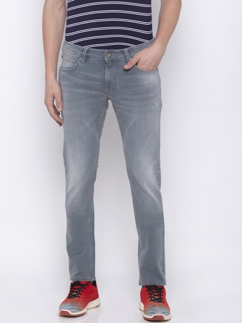 

SPYKAR Men Grey Skinny Fit Mid-Rise Clean Look Jeans