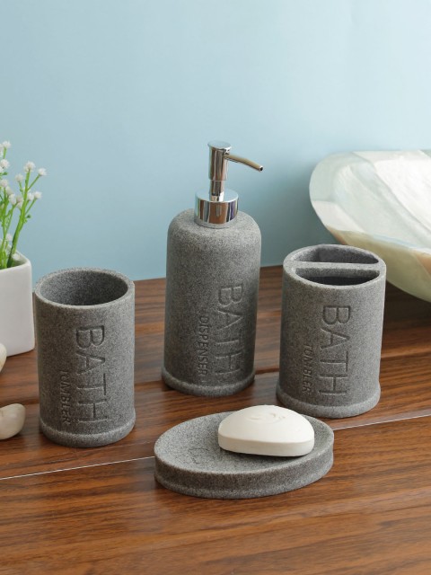 

Cortina Grey Solid Resin Bathroom Accessories