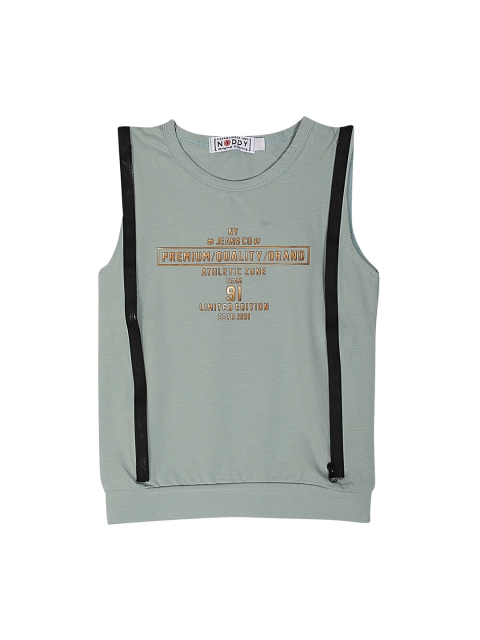 

Noddy Boys Green Printed Round Neck T-shirt