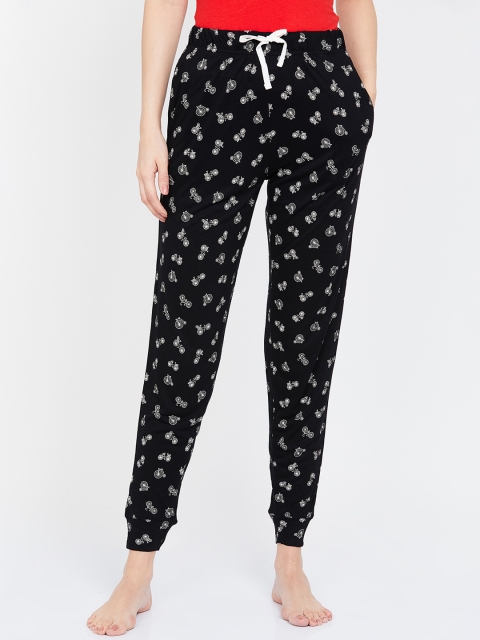

Ginger by Lifestyle Women Black & White Printed Lounge Pants