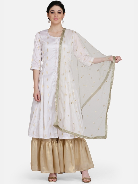 

Ojjasvi Women Green Embroidered Dupatta