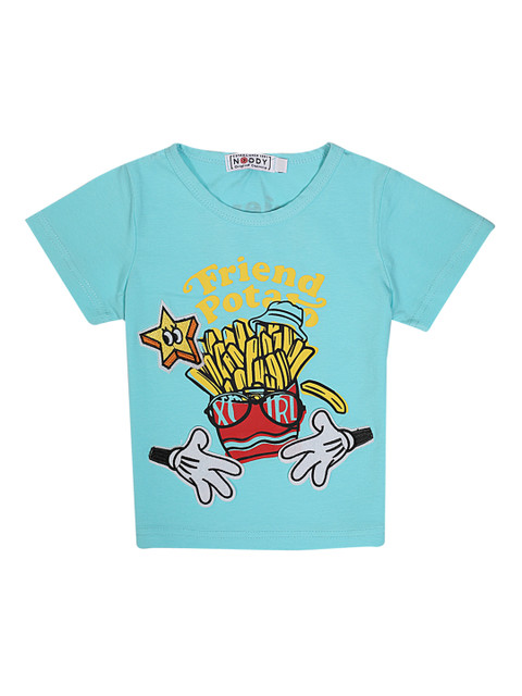 

Noddy Boys Blue Printed Round Neck T-shirt