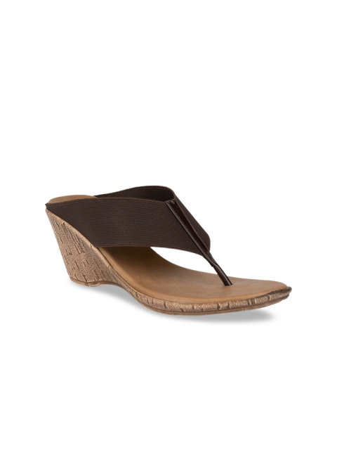 

SOLES Women Brown Solid Platform Heels