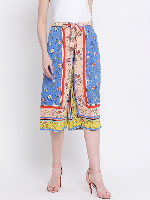 

Oxolloxo Women Multicoloured Regular Fit Printed Culottes, Multi