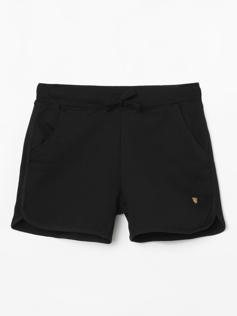 

Bossini Girls Black Solid Regular Fit Regular Shorts