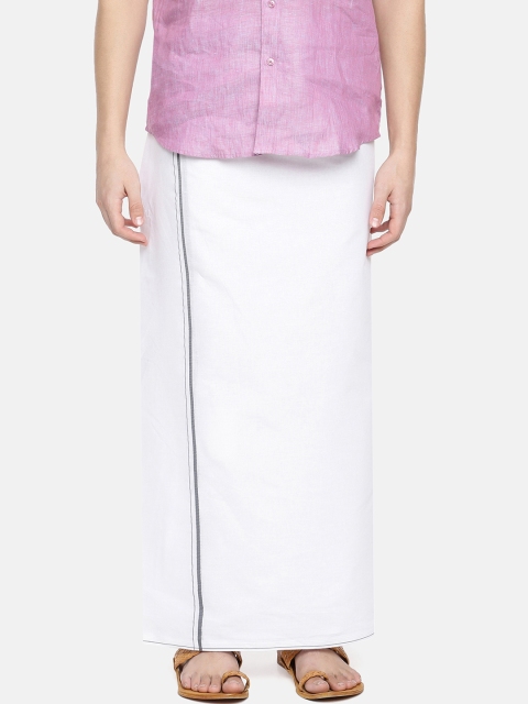 

Chennis Men White Solid Ethnic Dhoti