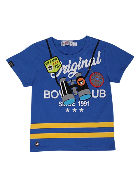 

Noddy Boys Blue Printed Round Neck T-shirt