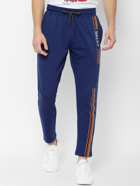 SKULT by Shahid Kapoor Men Navy Blue Solid Joggers