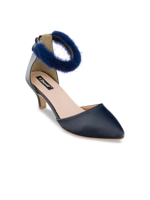 

Sherrif Shoes Women Navy Blue Solid Pumps