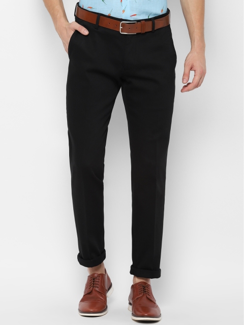 

SIMON CARTER LONDON Men Black Slim Fit Solid Regular Trousers