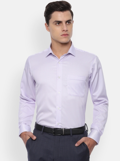 

Van Heusen Men Purple Regular Fit Self Design Formal Shirt