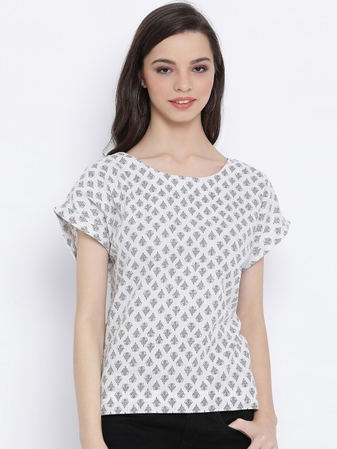 

Oxolloxo Women White Printed Top