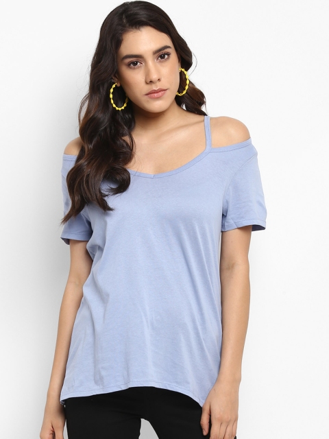 

KVL Women Blue Solid Top