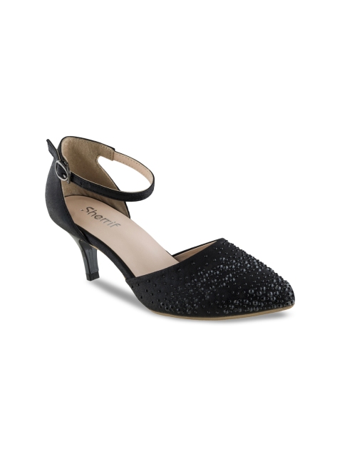 

Sherrif Shoes Women Black Solid Heels