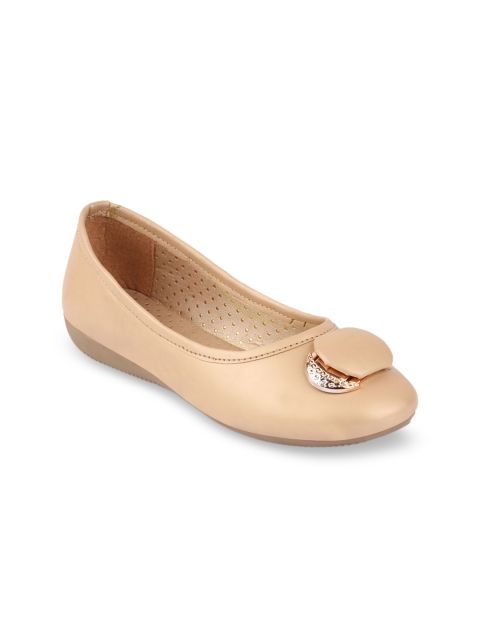 

FAUSTO Women Beige Embellished Ballerinas