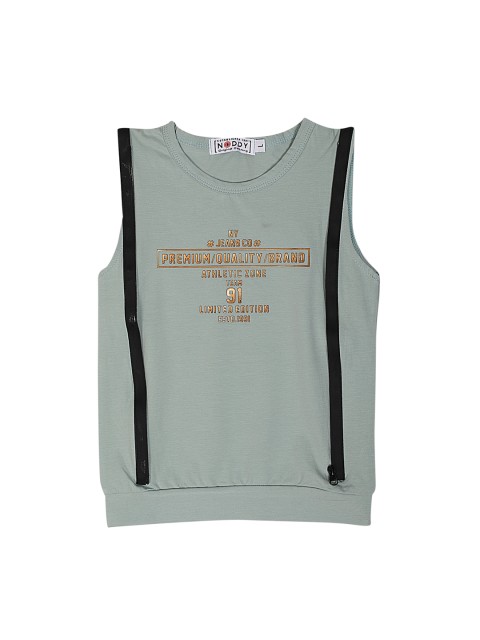

Noddy Boys Green Printed Round Neck T-shirt