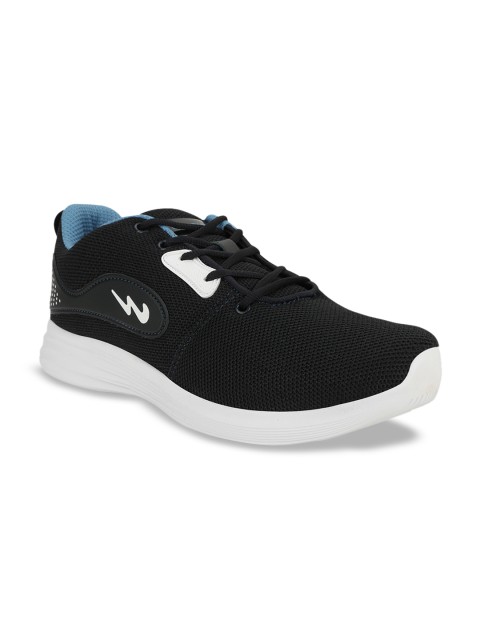 

Campus Men Black & Blue Vagon Mesh Running Shoes