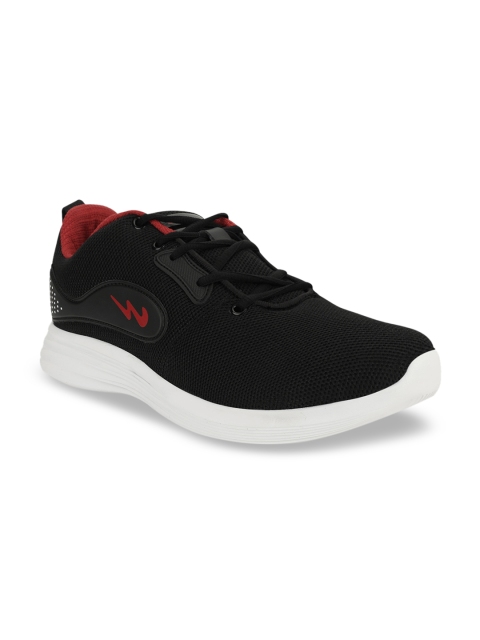 

Campus Men Black & Red Vagon Mesh Running Shoes