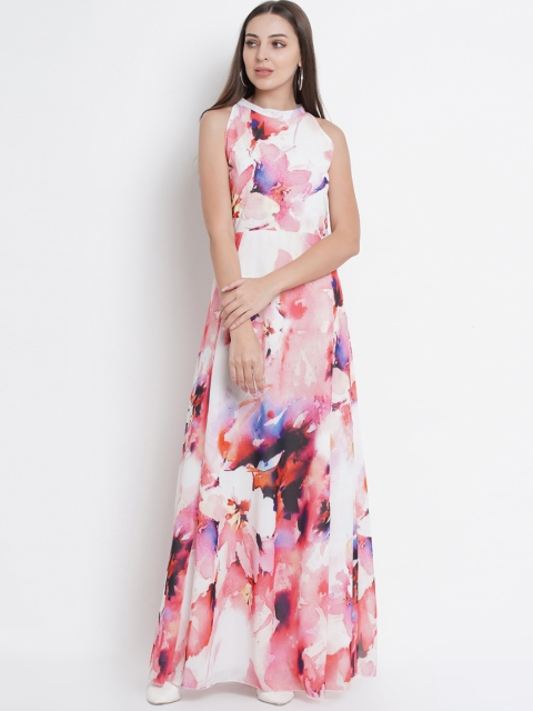 

Lady Stark Women Pink Printed Maxi Dress