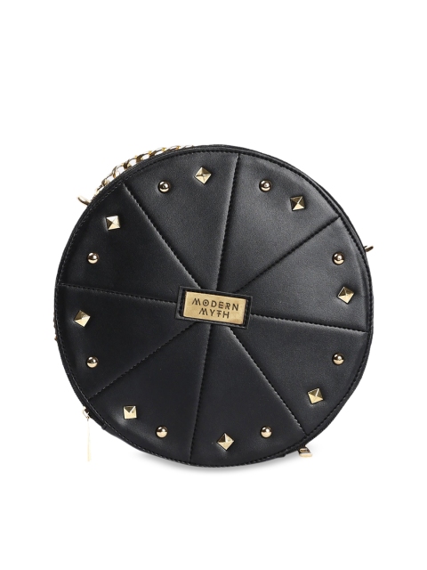 

MODERN MYTH Black Embellished Sling Bag