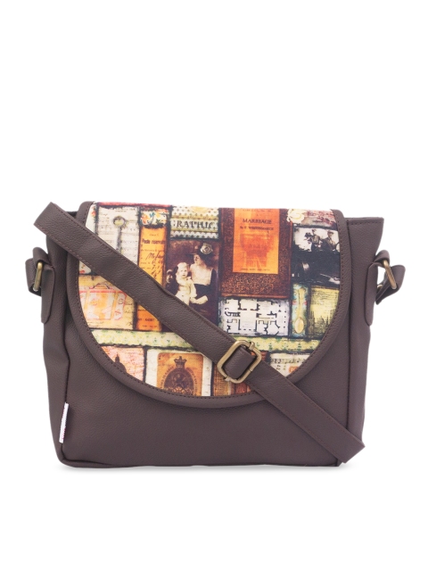 

BandBox Brown Printed Sling Bag