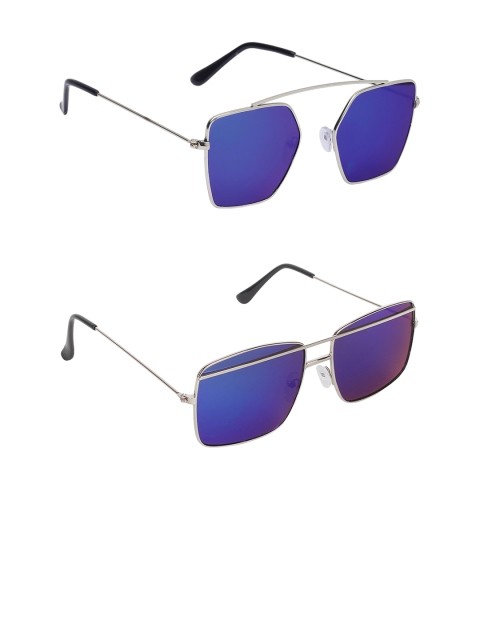 

EPICINK hob Unisex Set of 2 Aviator Sunglasses EPSG-7603610-2255702, Green