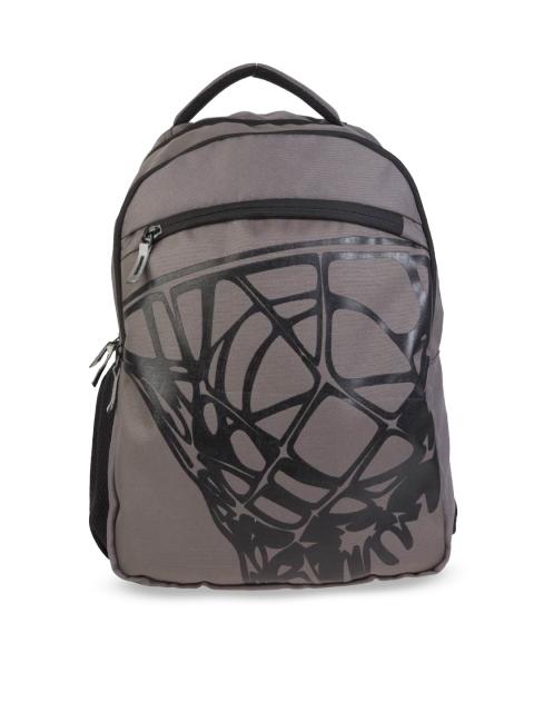 

TAN WORLD Unisex Brown & Black Graphic Laptop Backpack