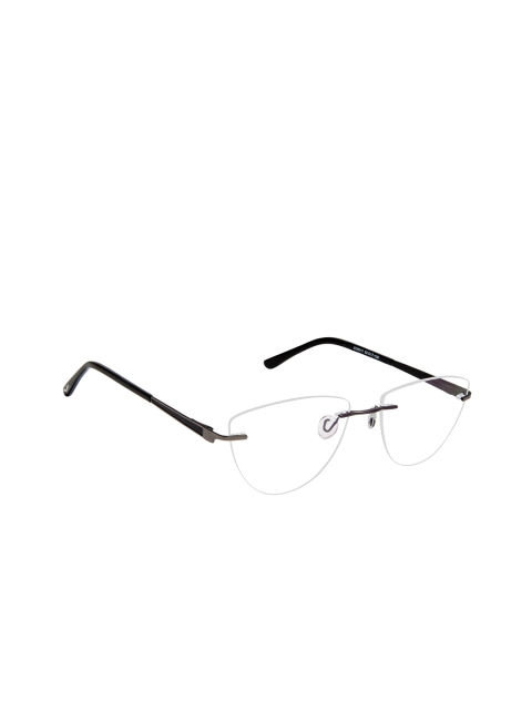 

Cardon Unisex Grey & Black Solid Rimless Cateye Frames CNEWCD2088