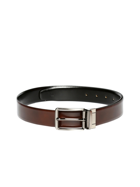 

CRUSSET Men Black Solid Leather Belt