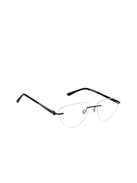 

Cardon Unisex Black Solid Rimless Asymmetric Frames CNEWCD2091