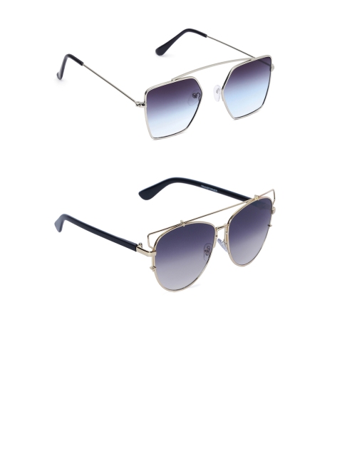 EPICINK hob Unisex Set Of 2 UV Protected Sunglasses EPSG-2255602-7702503, Grey