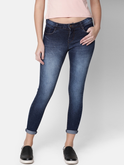 

ZHEIA Women Blue Skinny Fit Mid-Rise Clean Look Stretchable Jeans