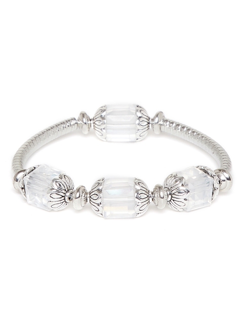 

ZeroKaata Silver-Toned Beaded Bracelet