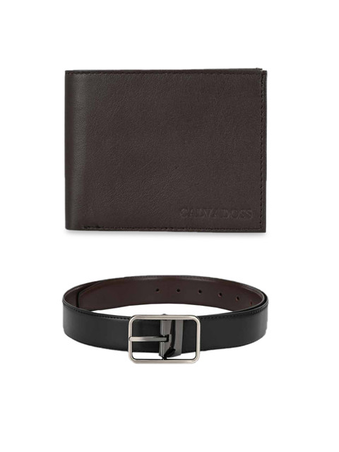 

Calvadoss Men Brown & Black Premium Accessory Gift Set