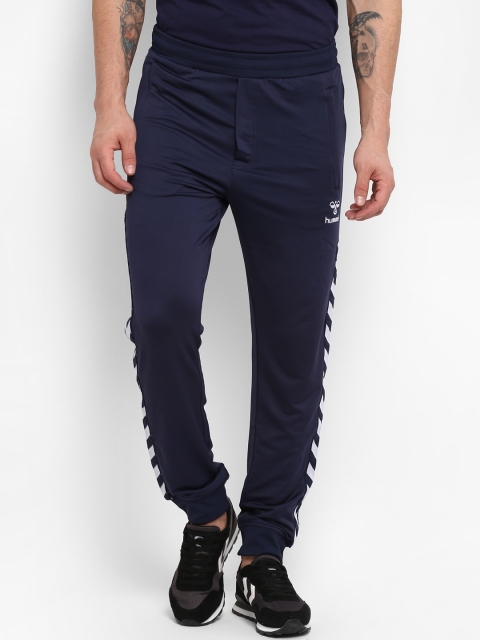 

hummel Men Navy Blue Solid Straight-Fit Joggers