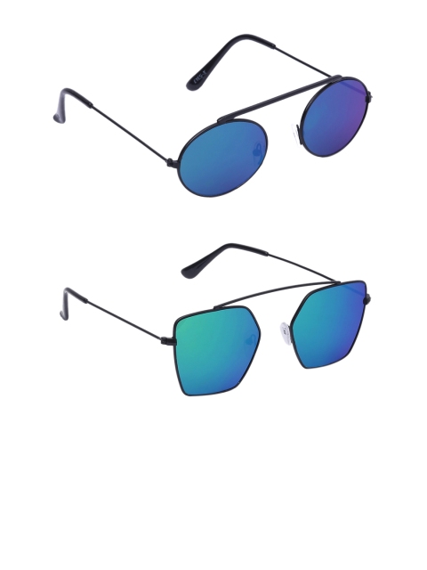 

EPICINK hob Unisex Set Of 2 UV Protected Sunglasses EPSG-2255706-5716402, Green