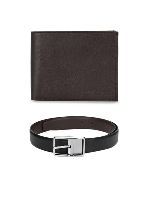 

Calvadoss Men Premium Belt & Wallet Accessory Gift Set, Black