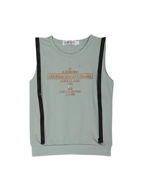 

Noddy Boys Green Printed Round Neck T-shirt